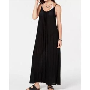NWT Raviya Crepe Maxi Cover-Up Dress Black Swim Beachwear Size XL